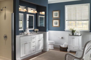 Bertch Blue & White Bathroom