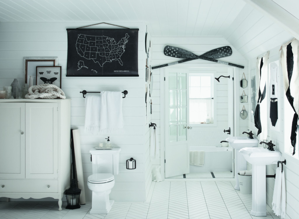 White Bathroom with Kohler Products